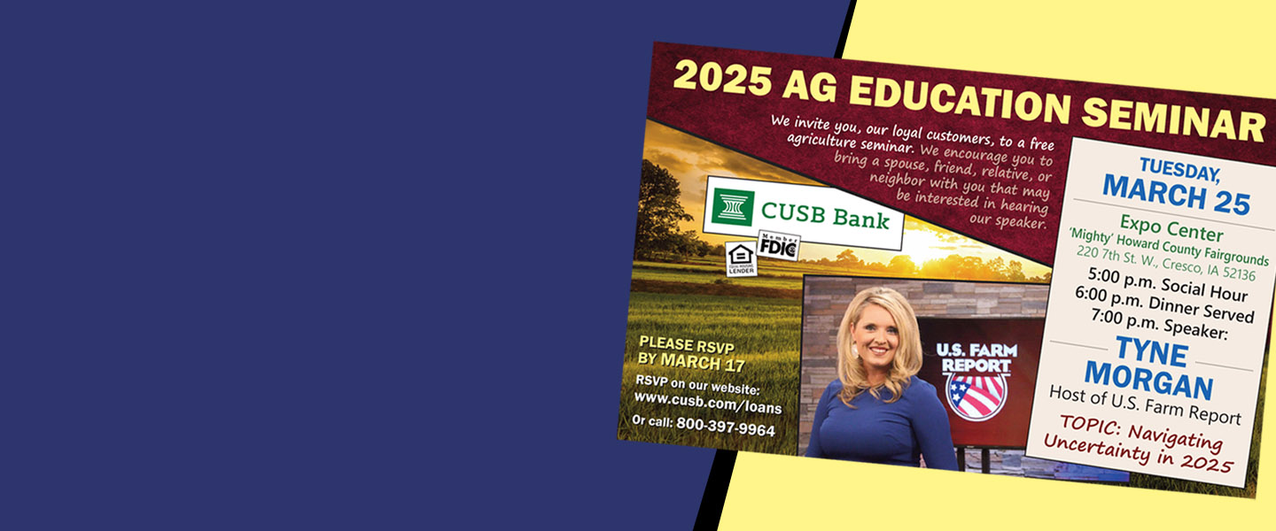 You're invited to our 2025 Ag Education Seminar on Tuesday, March 25th!